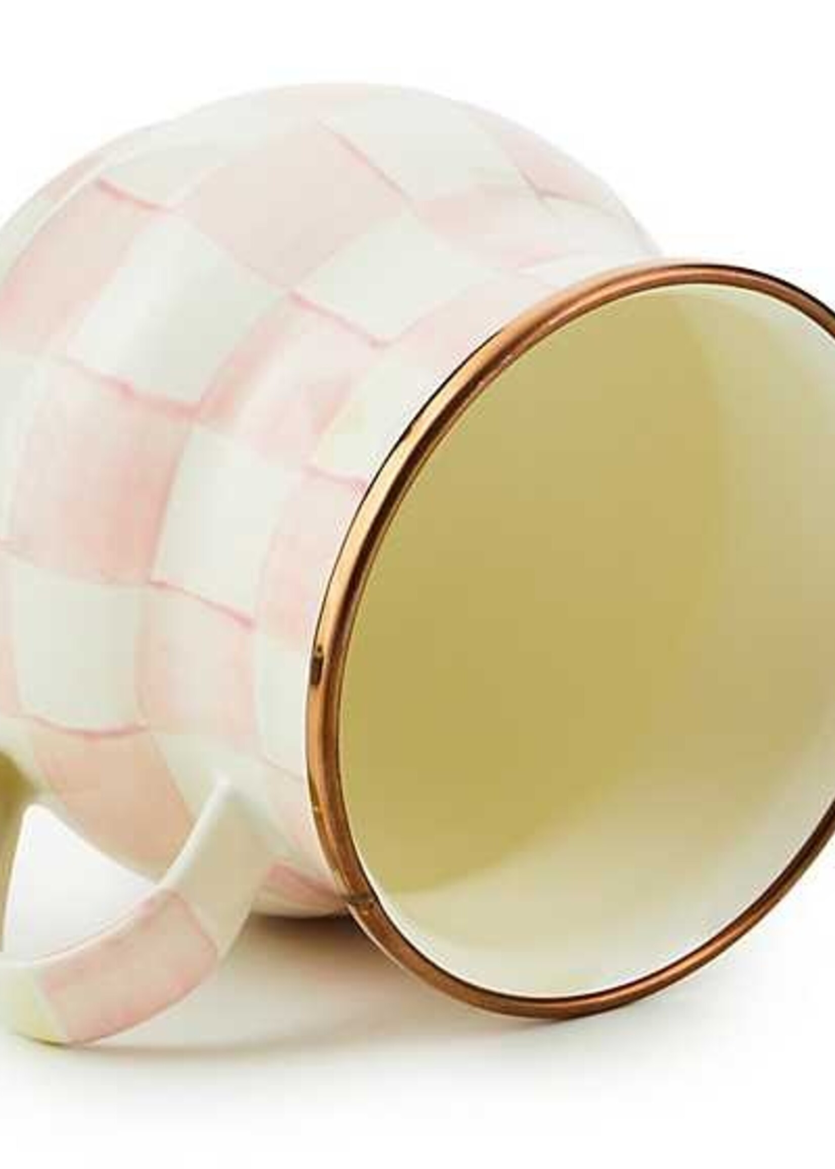 Mackenzie-Childs Rosy Check Mug