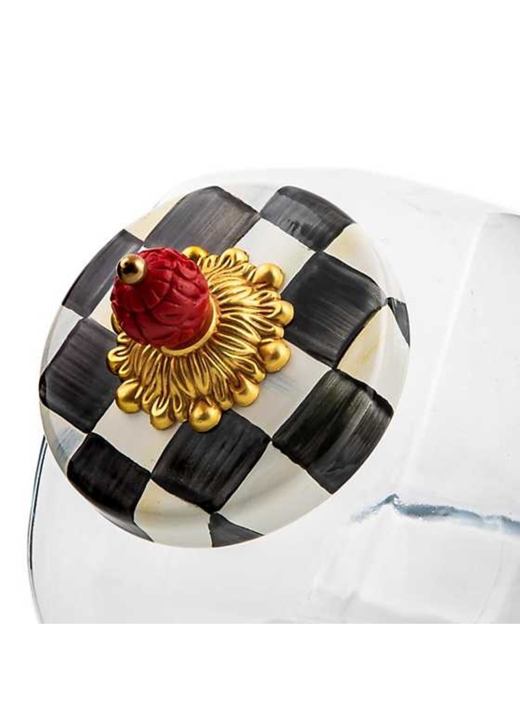 Mackenzie-Childs Sweets Jar with Courtly Check Enamel Lid