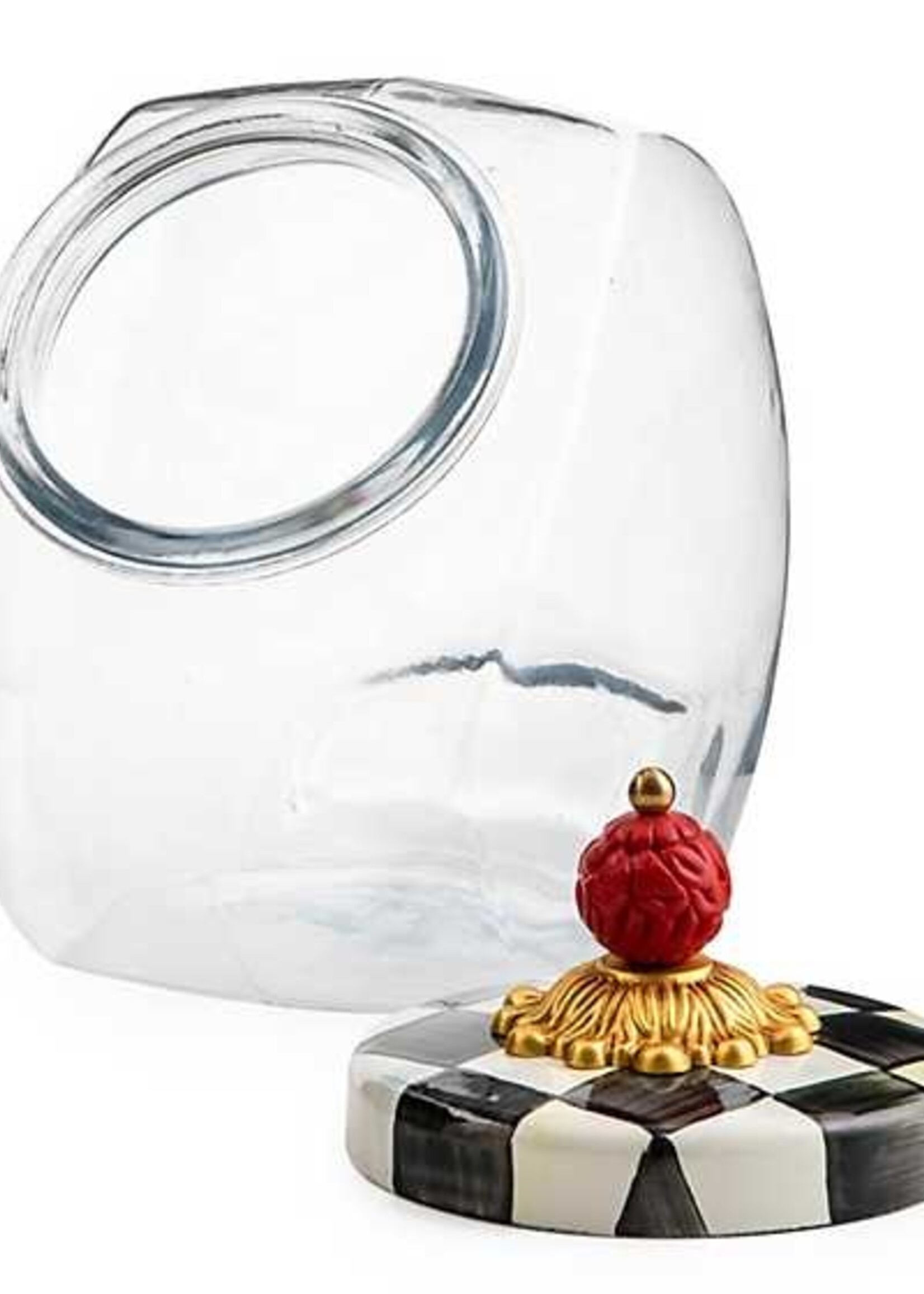 Mackenzie-Childs Sweets Jar with Courtly Check Enamel Lid