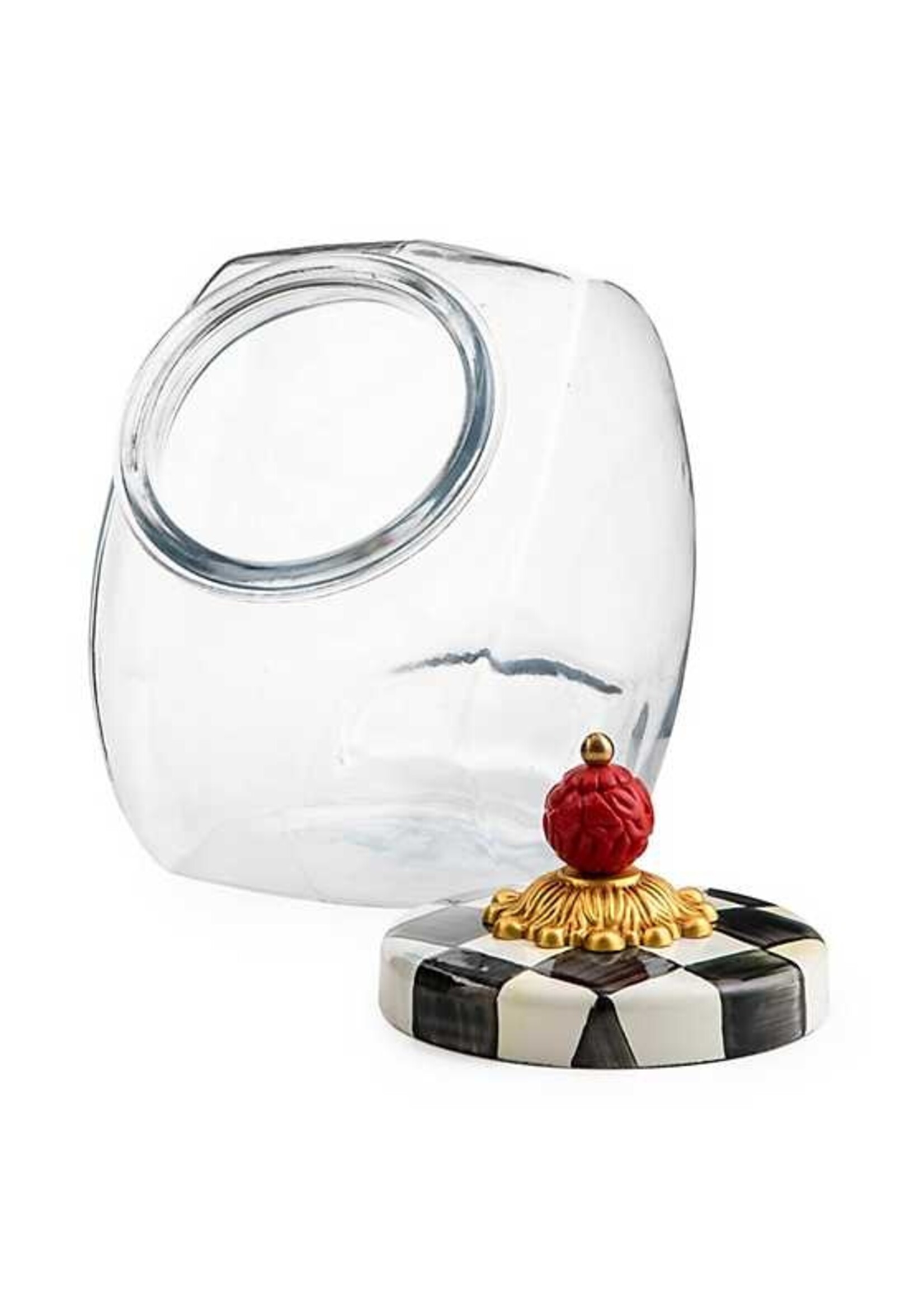 Mackenzie-Childs Sweets Jar with Courtly Check Enamel Lid