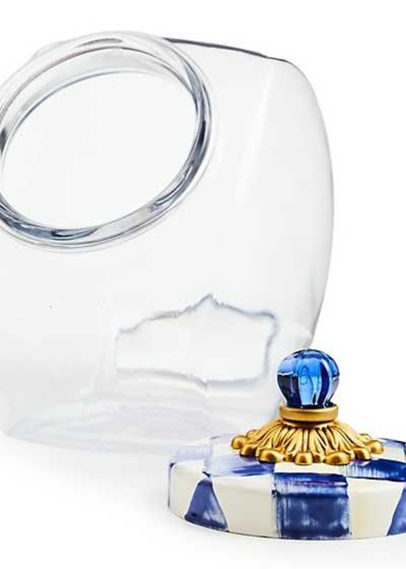 Mackenzie-Childs Sweets Jar with Royal Check Lid