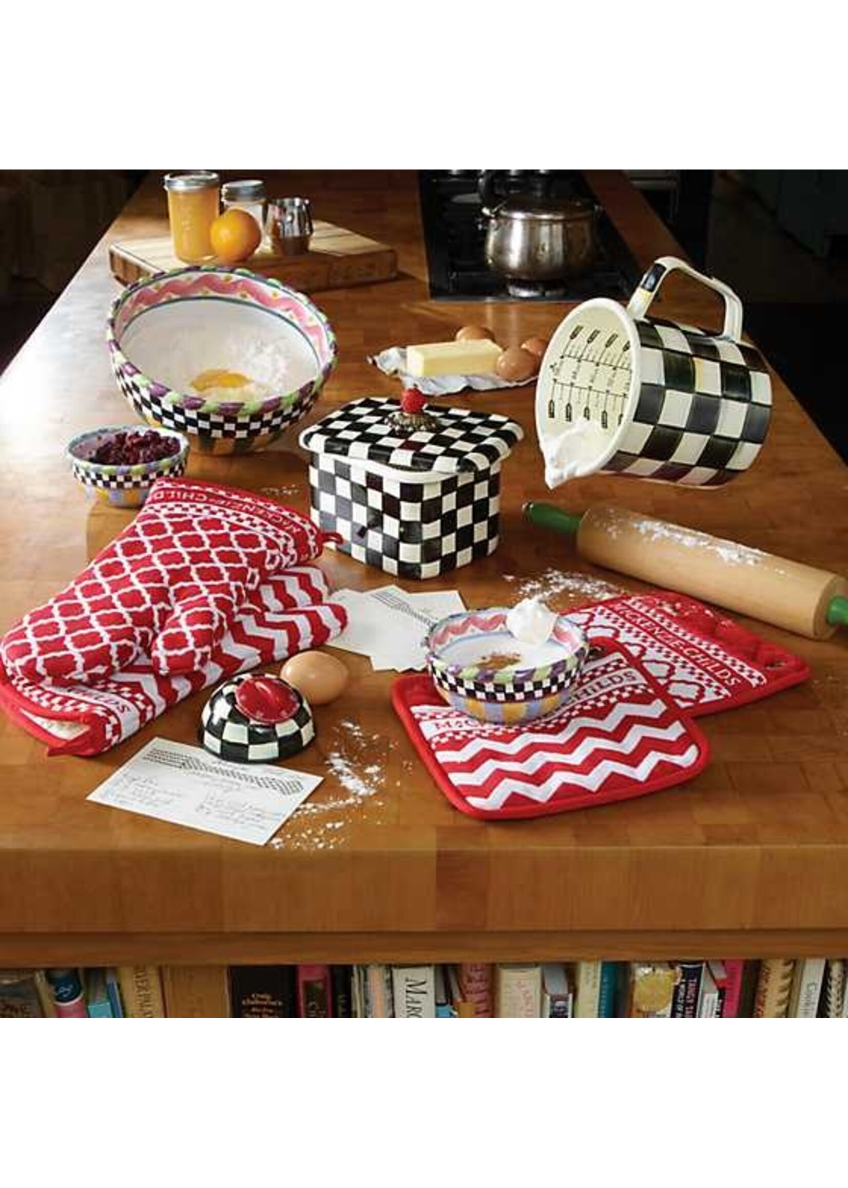Mackenzie-Childs Courtly Check Recipe Box
