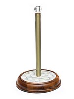Mackenzie-Childs Sterling Check Wood Paper Towel Holder