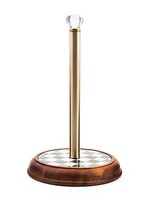 Mackenzie-Childs Courtly Check Wood Paper Towel Holder