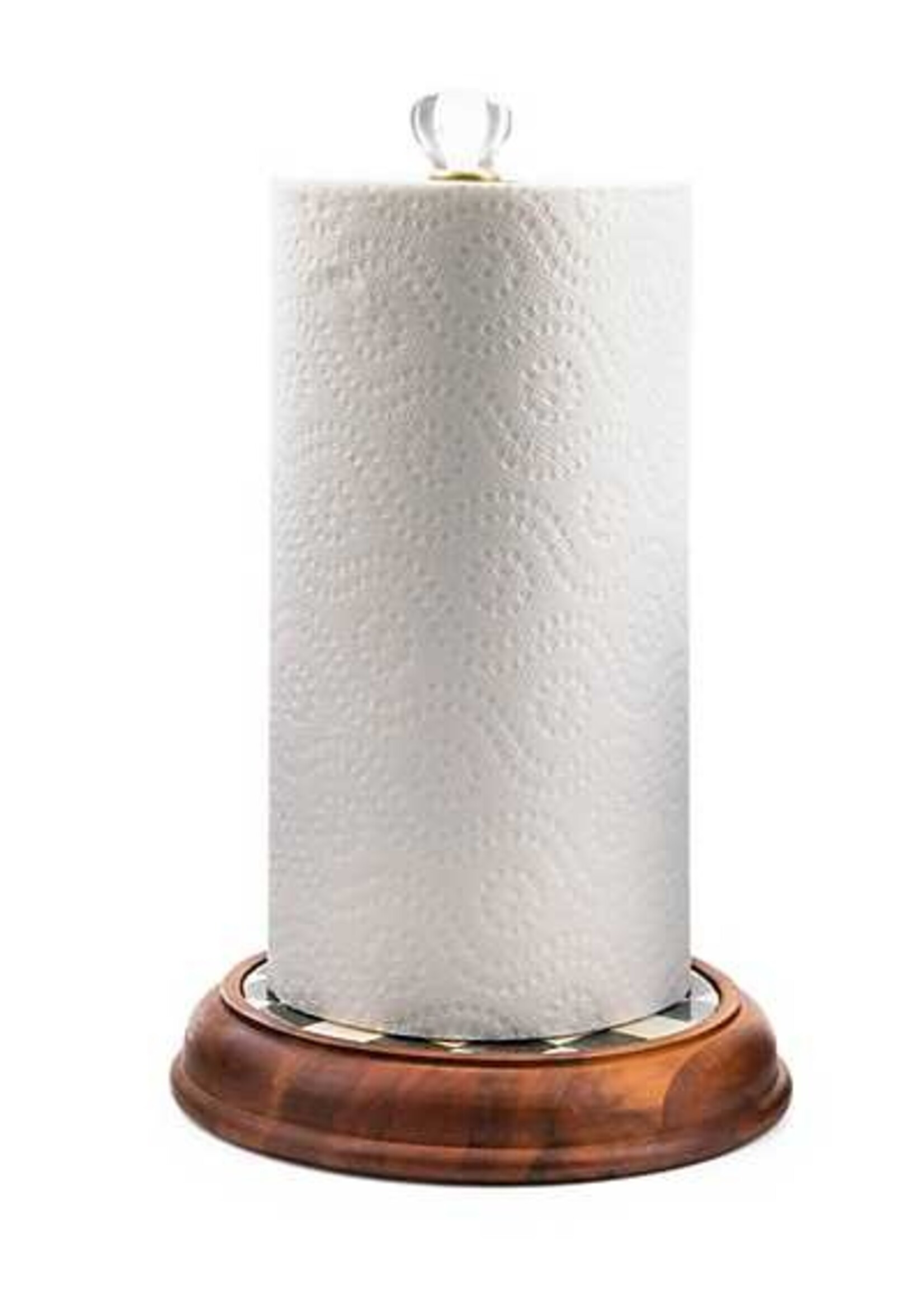 Mackenzie-Childs Courtly Check Wood Paper Towel Holder