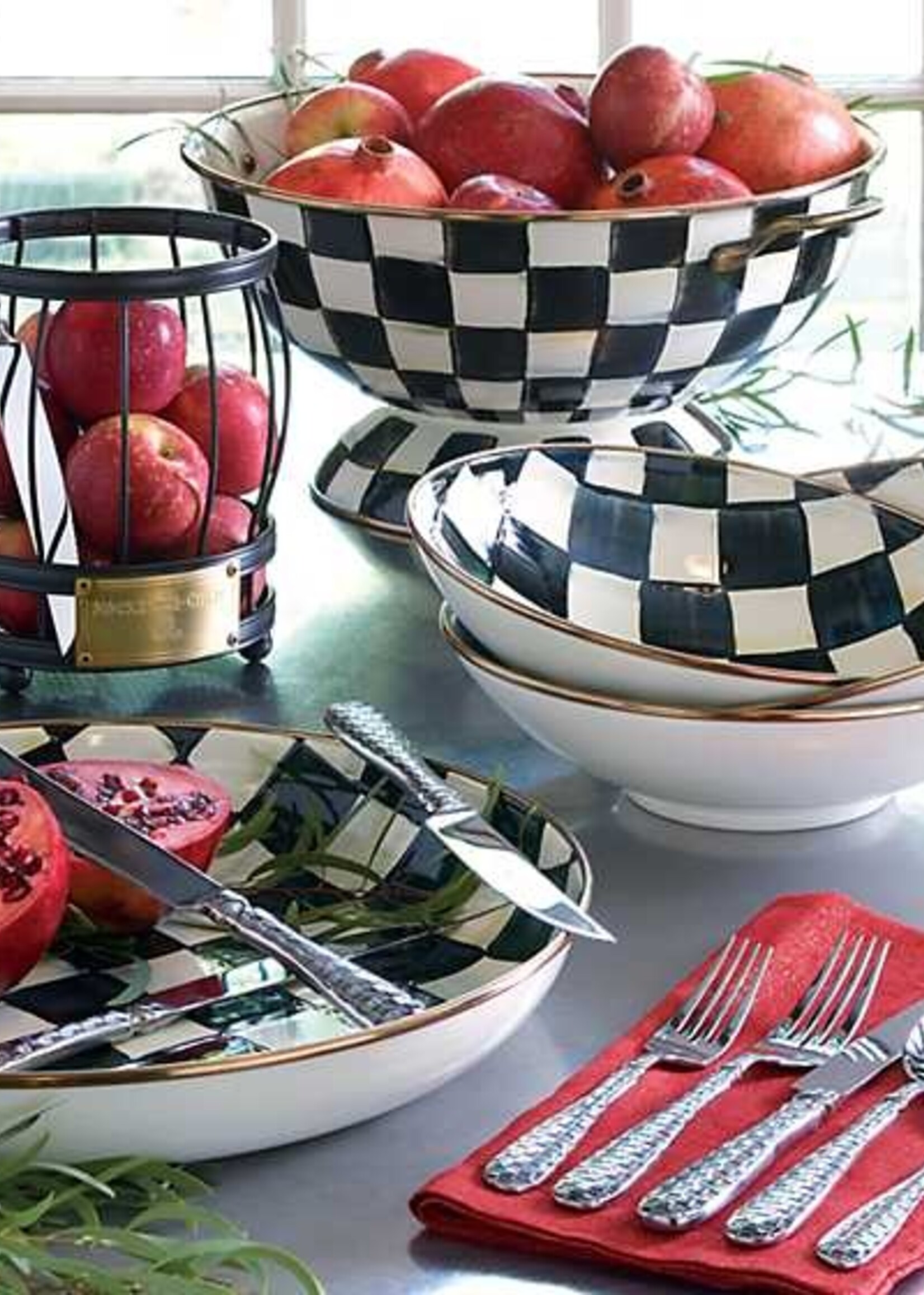 Mackenzie-Childs Courtly Check Abundant Bowl