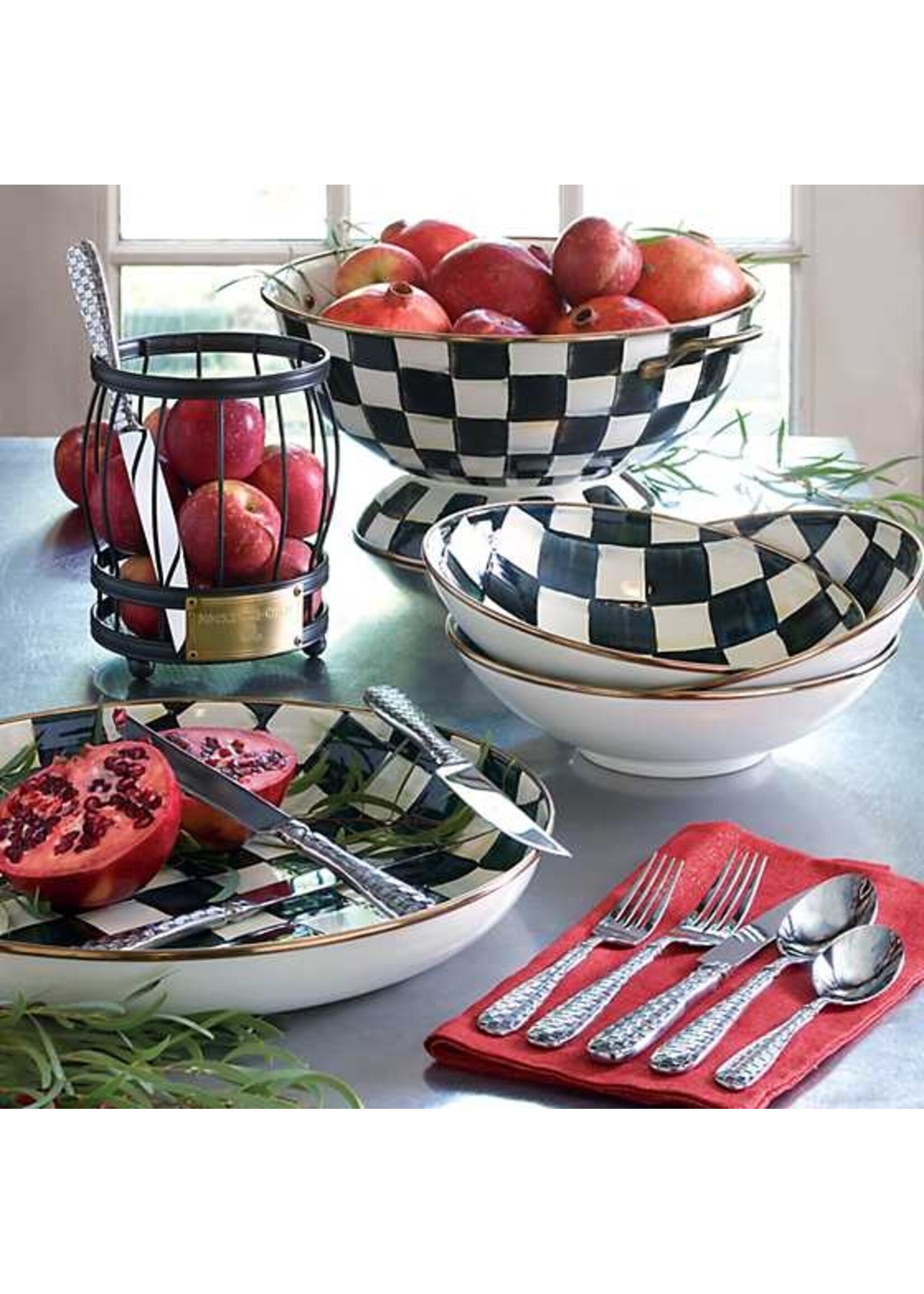 Mackenzie-Childs Courtly Check Abundant Bowl