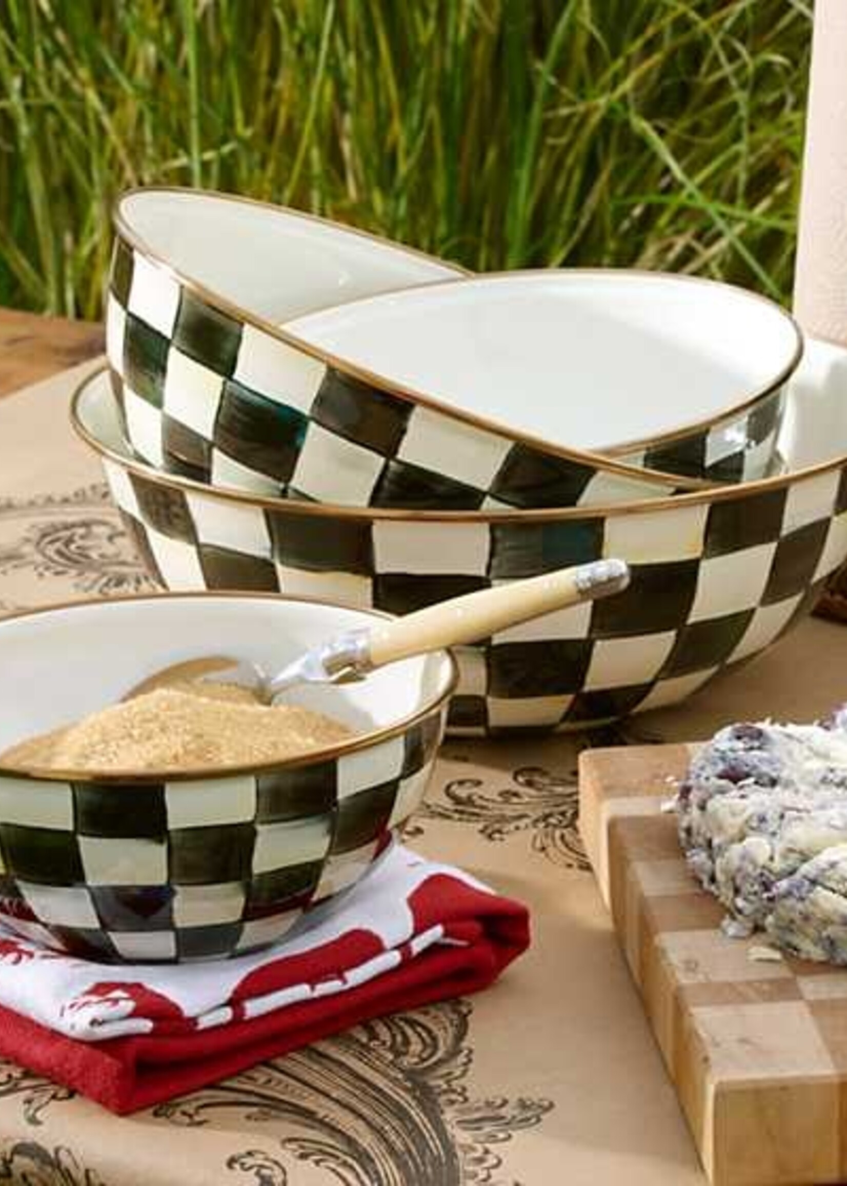 Mackenzie-Childs Courtly Check Medium Everyday Bowl