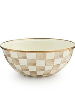 Mackenzie-Childs Mocha Check Medium Everyday Bowl