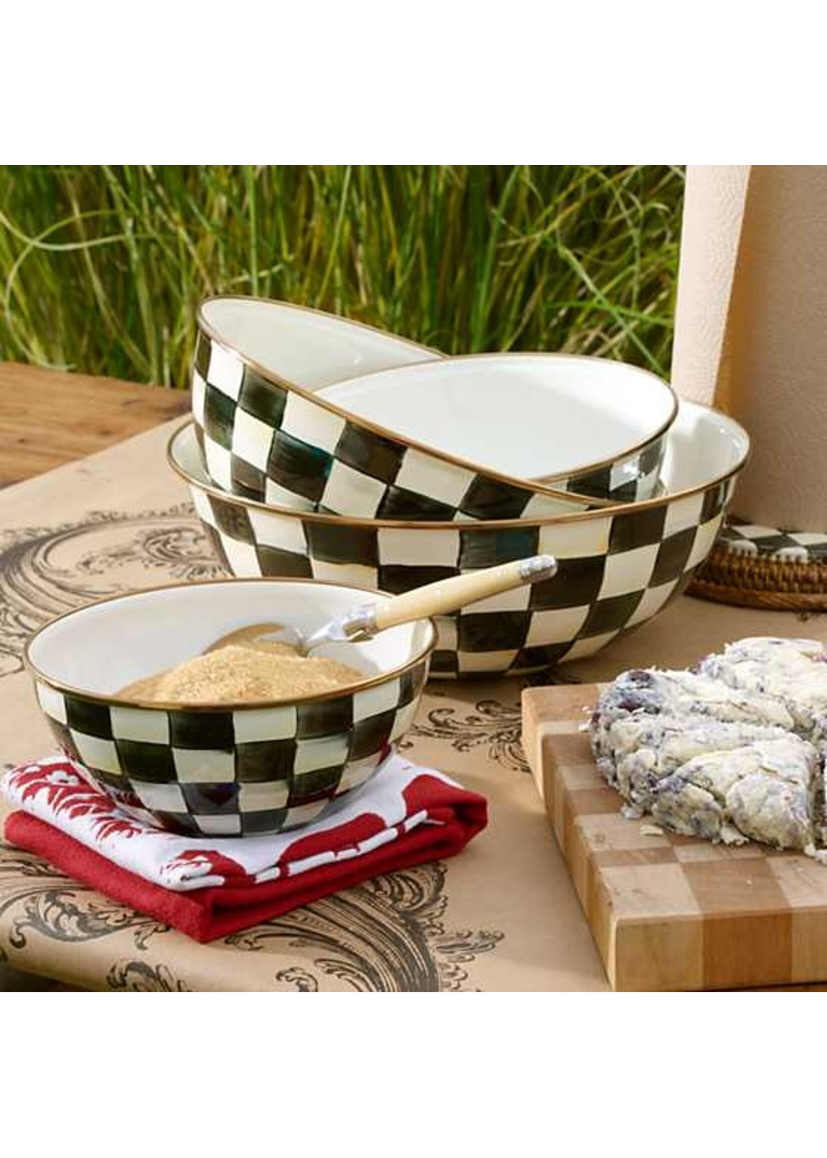 Mackenzie-Childs Courtly Check Large Everyday Bowl