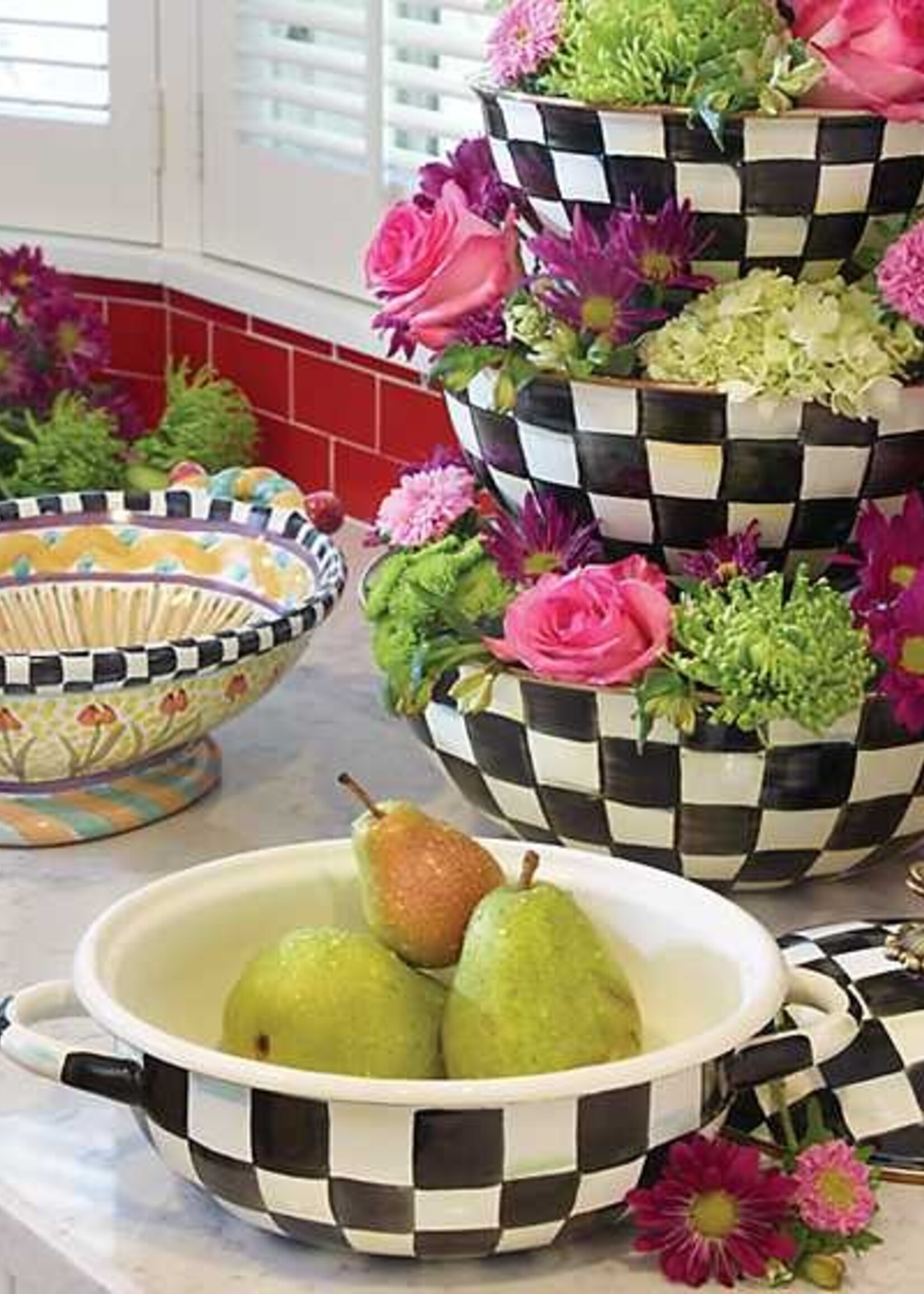 Mackenzie-Childs Courtly Check Extra Large Everyday Bowl