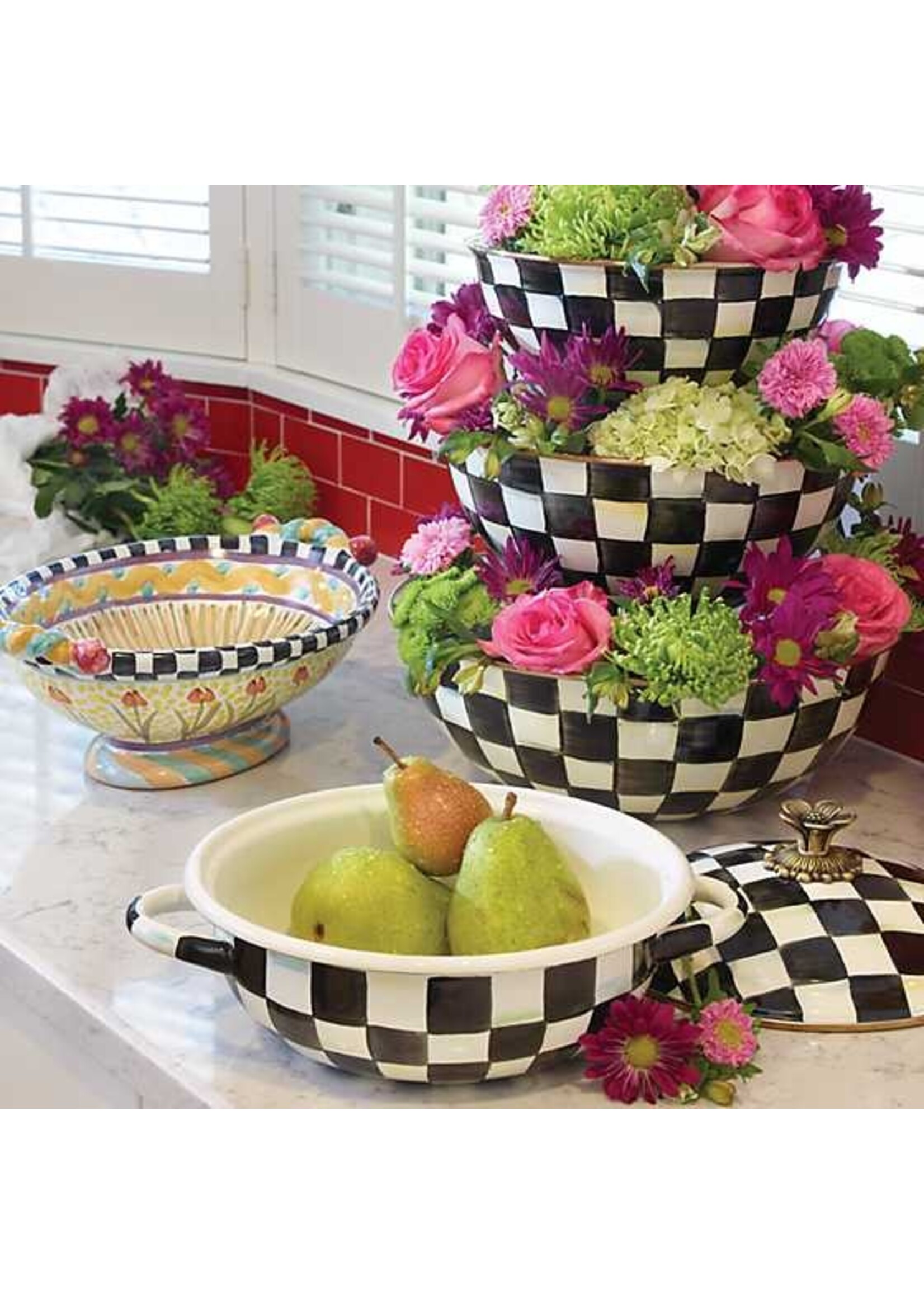 Mackenzie-Childs Courtly Check Extra Large Everyday Bowl