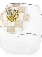 Mackenzie-Childs Cookie Jar with Mocha Check Lid