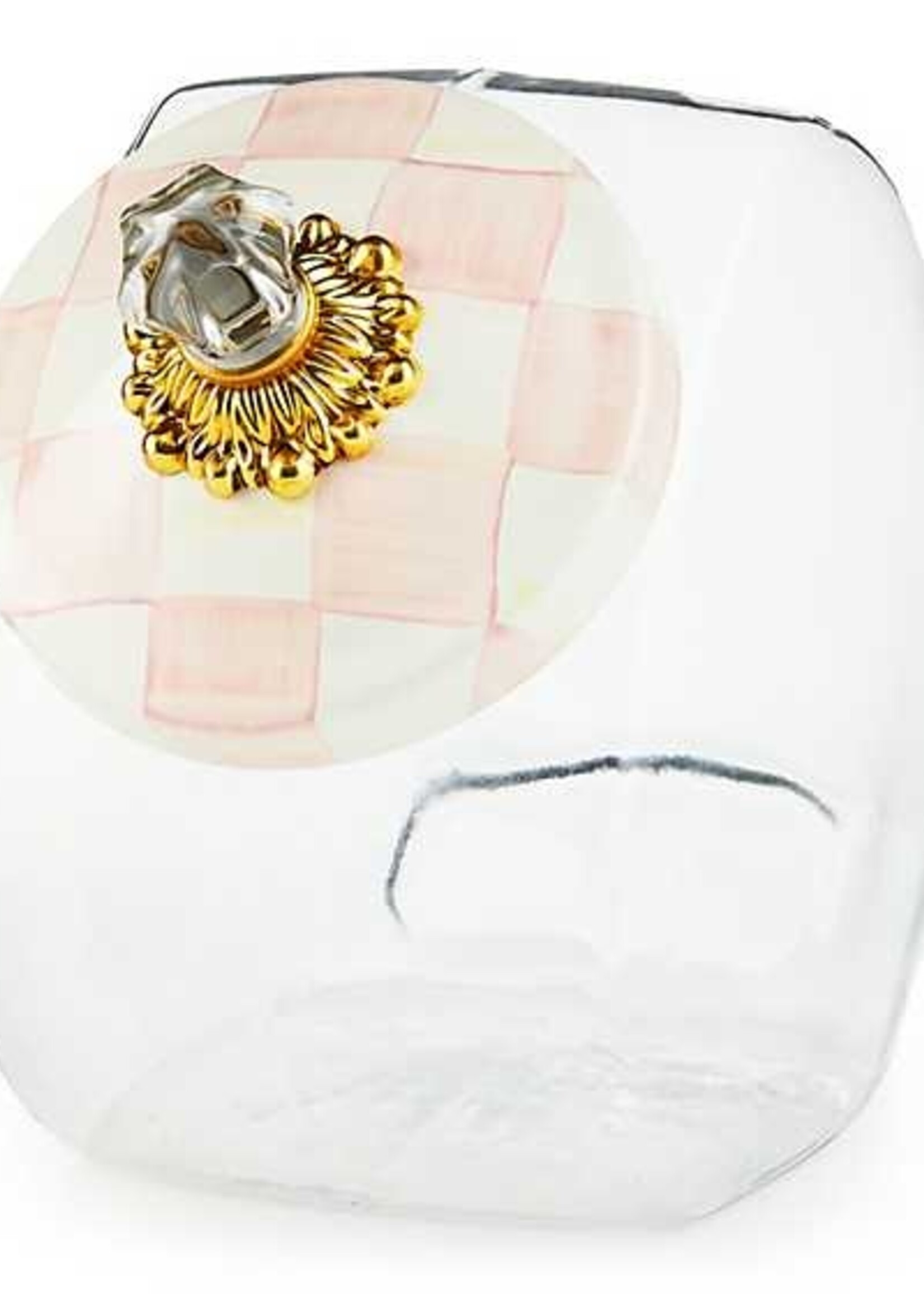 Mackenzie-Childs Cookie Jar with Rosy Check Lid