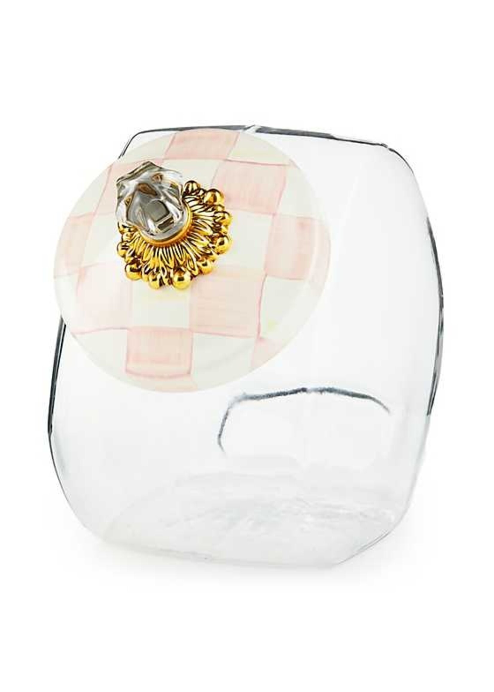 Mackenzie-Childs Cookie Jar with Rosy Check Lid