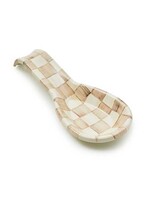 Mackenzie-Childs Mocha Check Spoon Rest