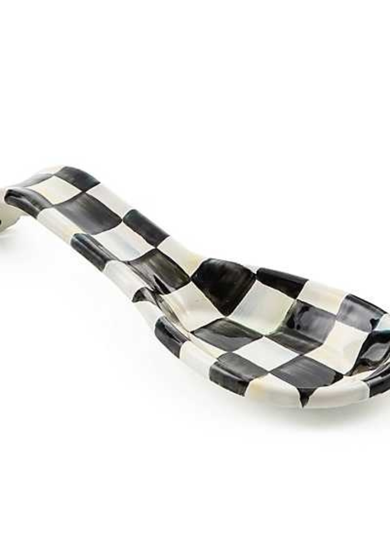 Mackenzie-Childs Courtly Check Enamel Spoon Rest