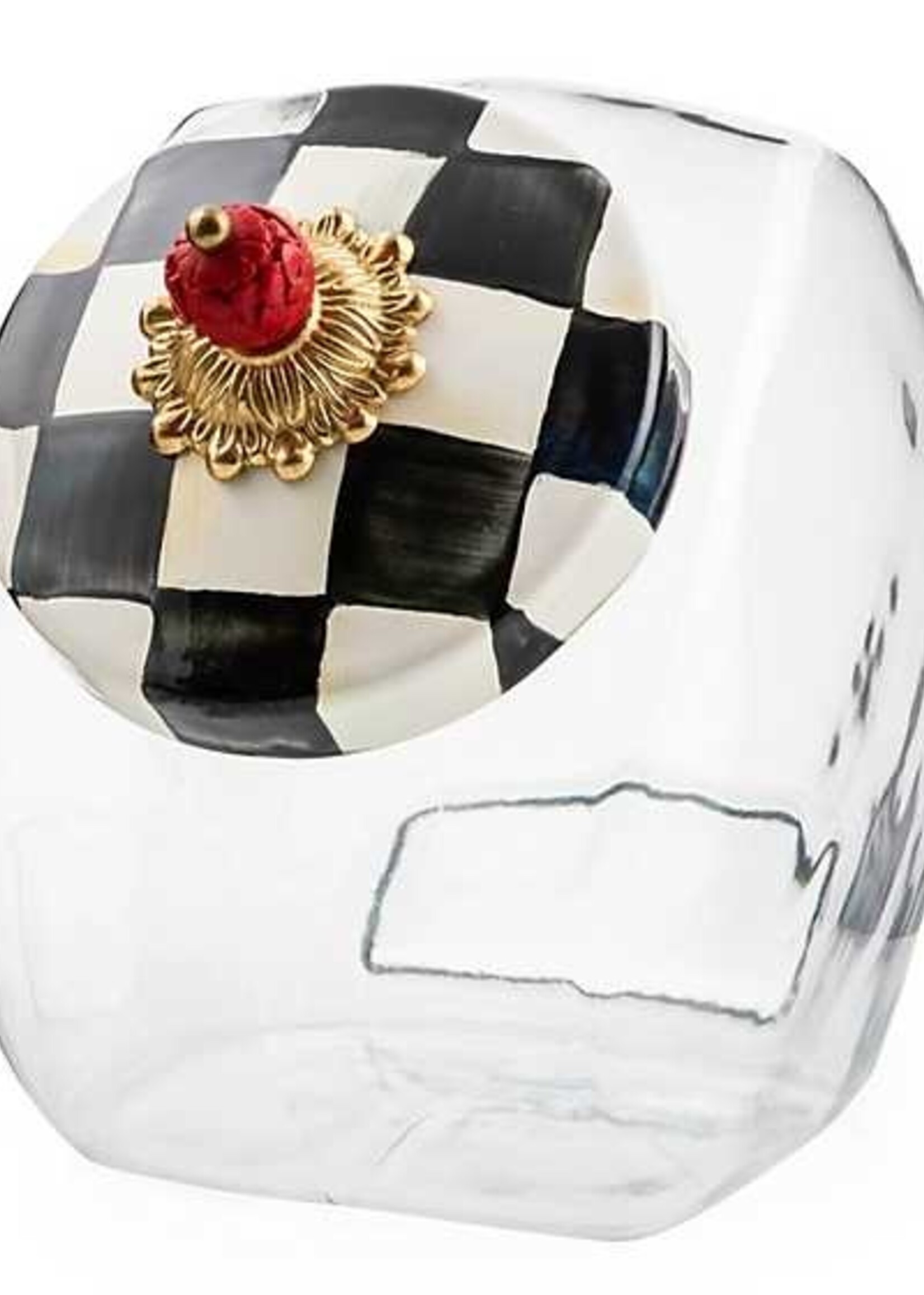 Mackenzie-Childs Cookie Jar with Courtly Check Lid