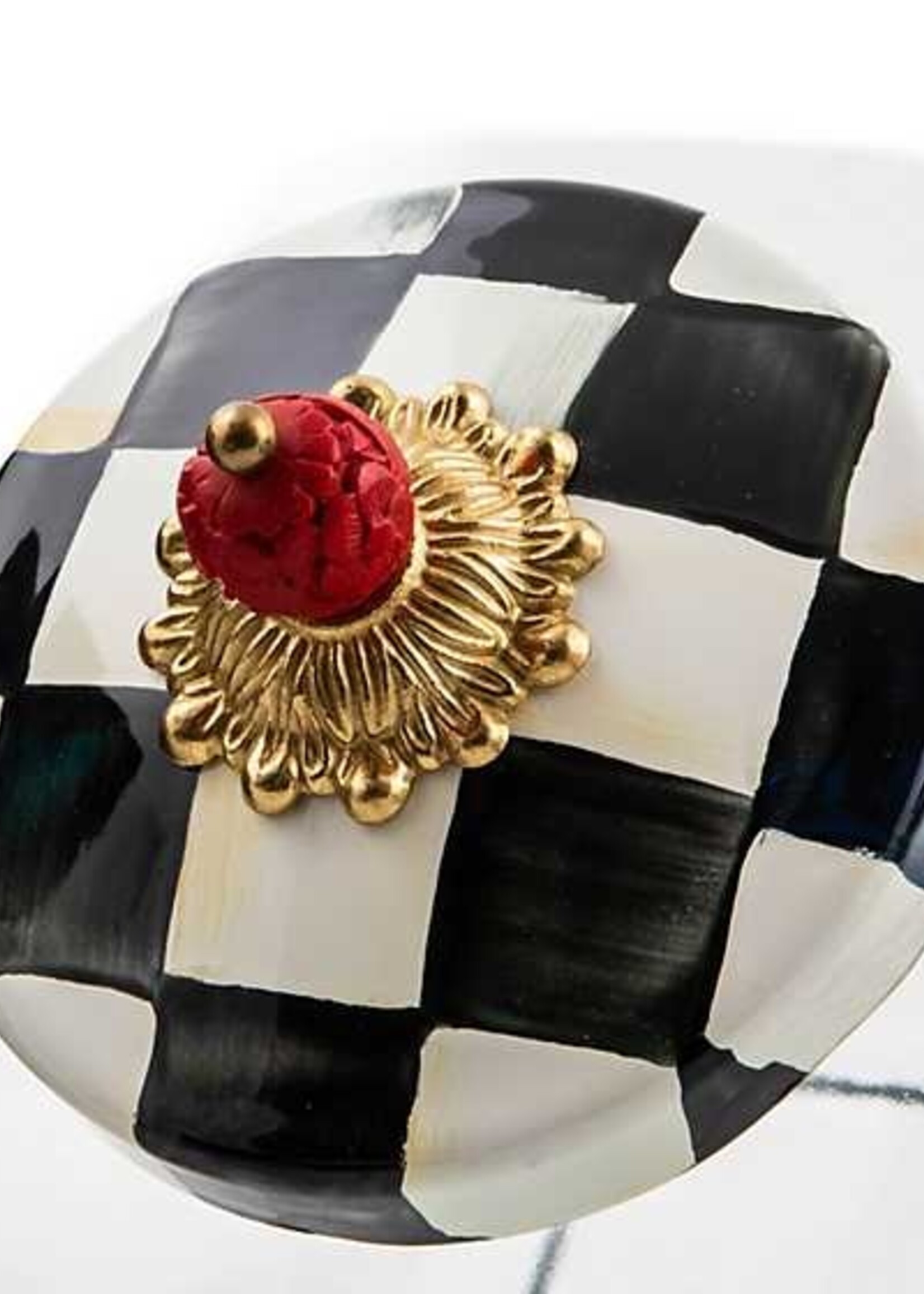 Mackenzie-Childs Cookie Jar with Courtly Check Lid