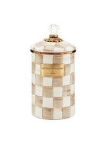 Mackenzie-Childs Mocha Check Large Canister