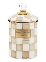 Mackenzie-Childs Mocha Check Medium Canister