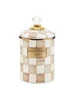 Mackenzie-Childs Mocha Check Medium Canister