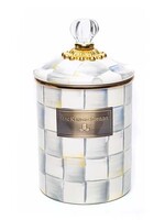 Mackenzie-Childs Sterling Check Medium Canister