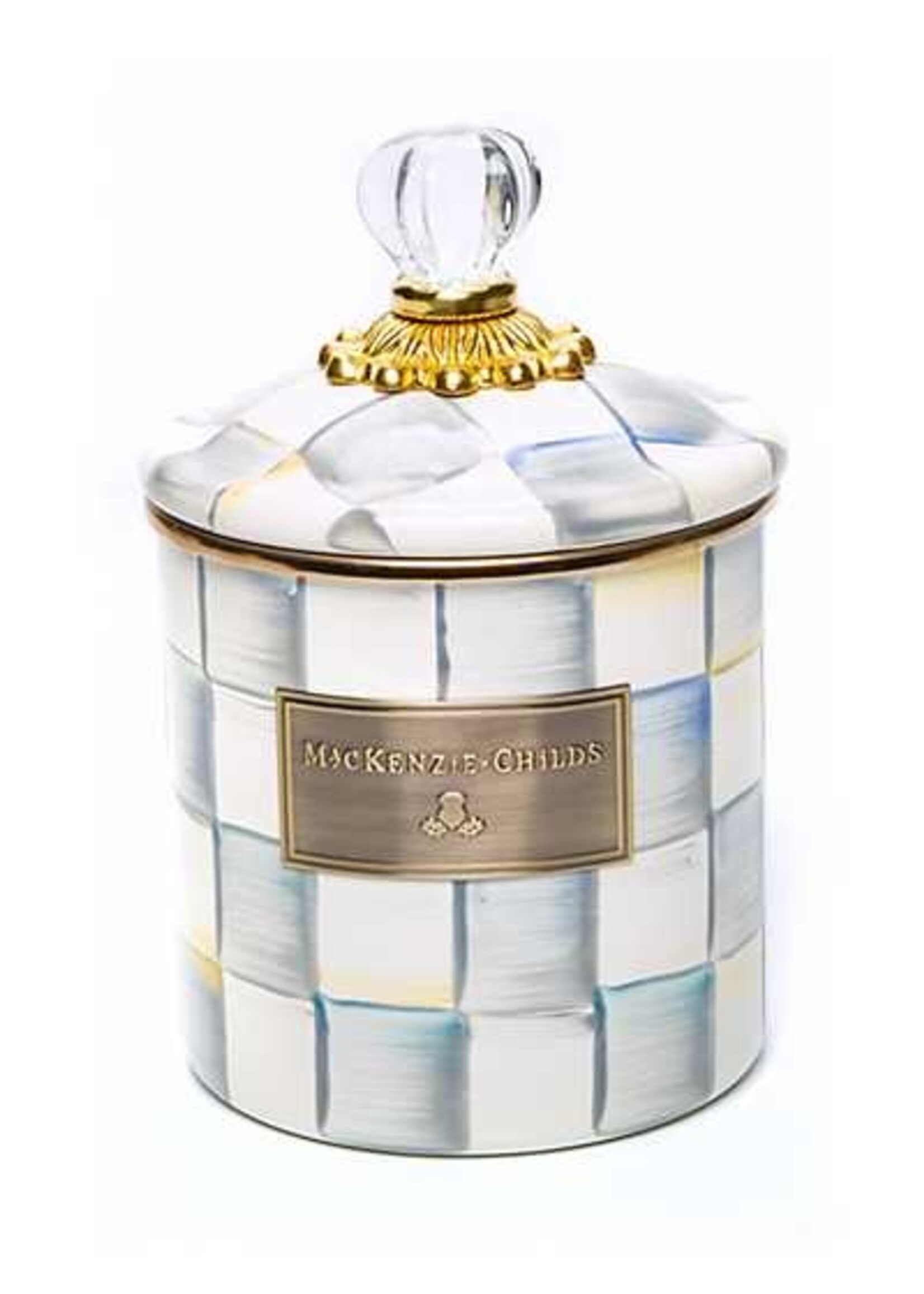 Mackenzie-Childs Sterling Check Small Canister