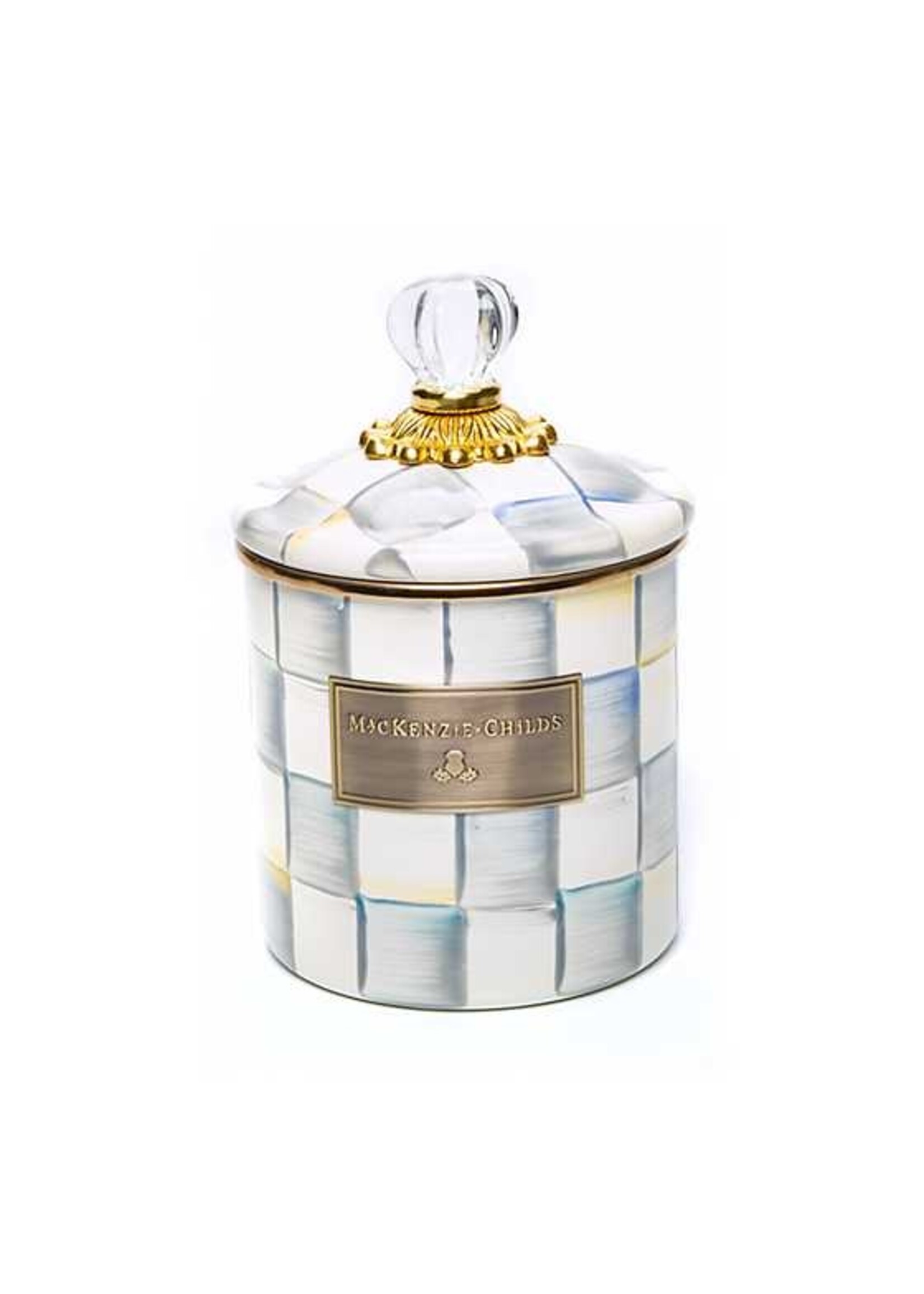 Mackenzie-Childs Sterling Check Small Canister