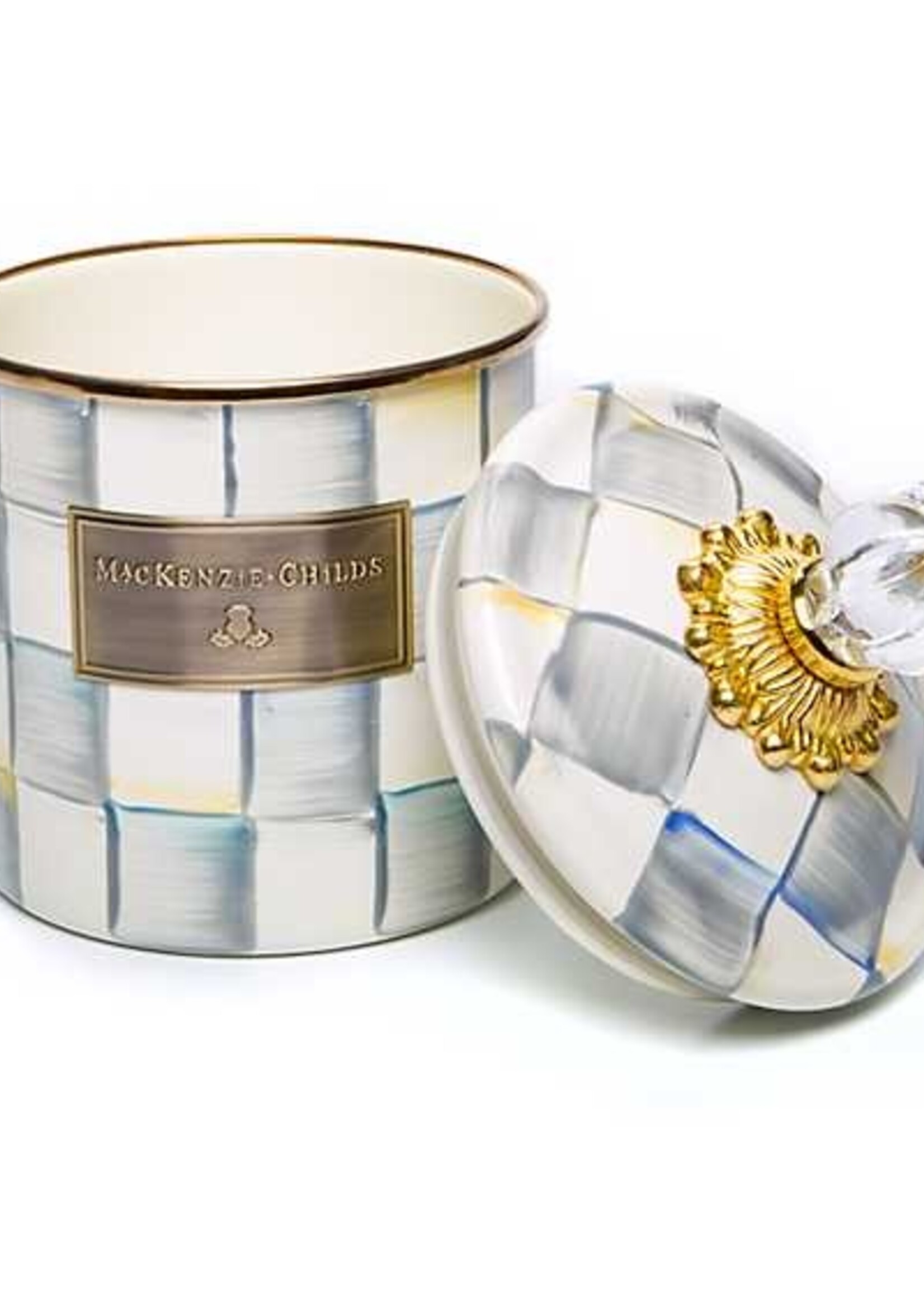 Mackenzie-Childs Sterling Check Small Canister