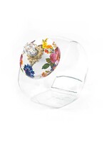 Mackenzie-Childs Cookie Jar with White Flower Market Lid