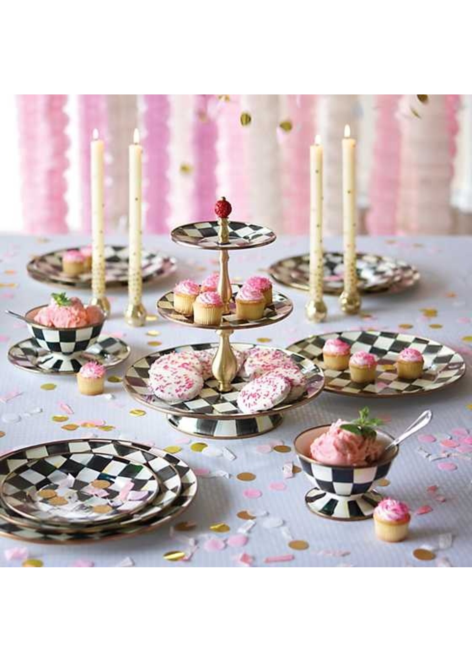 Mackenzie-Childs Courtly Check Ice Cream Dish