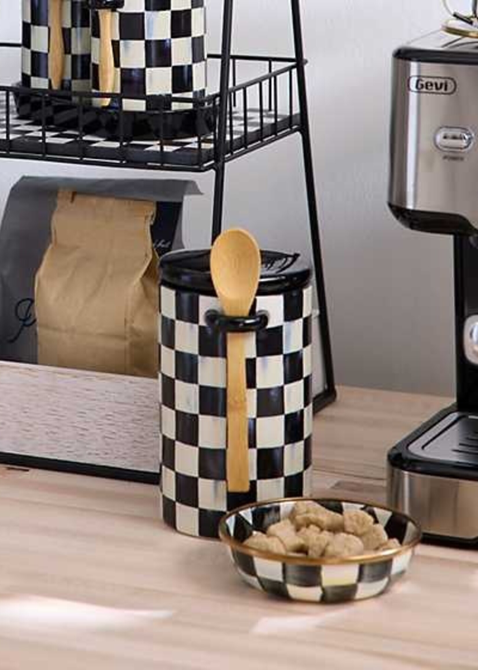 Mackenzie-Childs Courtly Check Farmhouse Canister