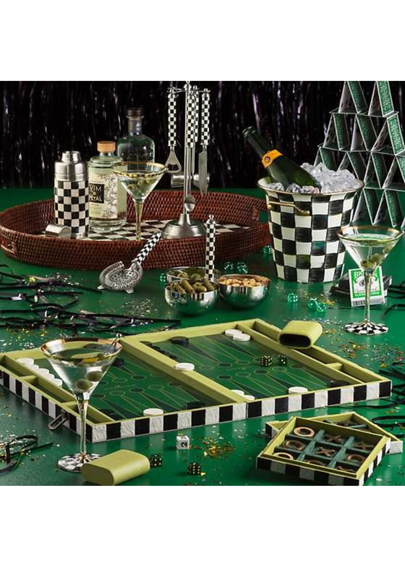 Mackenzie-Childs Courtly Check 3260 Bar Tool Set