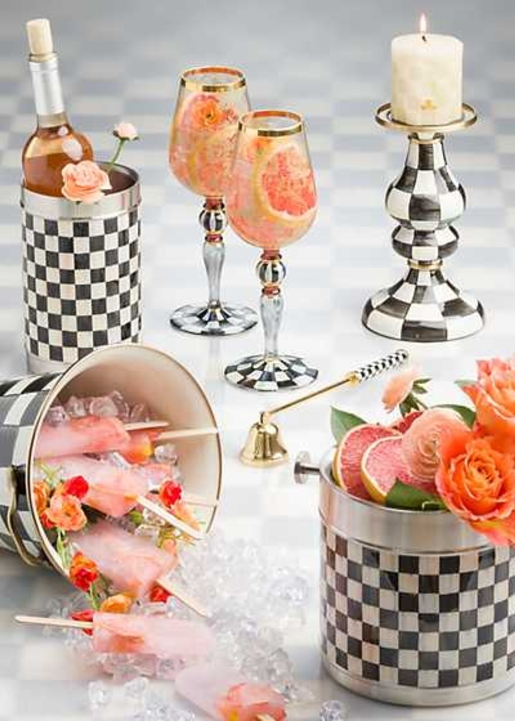 Mackenzie-Childs Courtly Check 3260 Ice Bucket