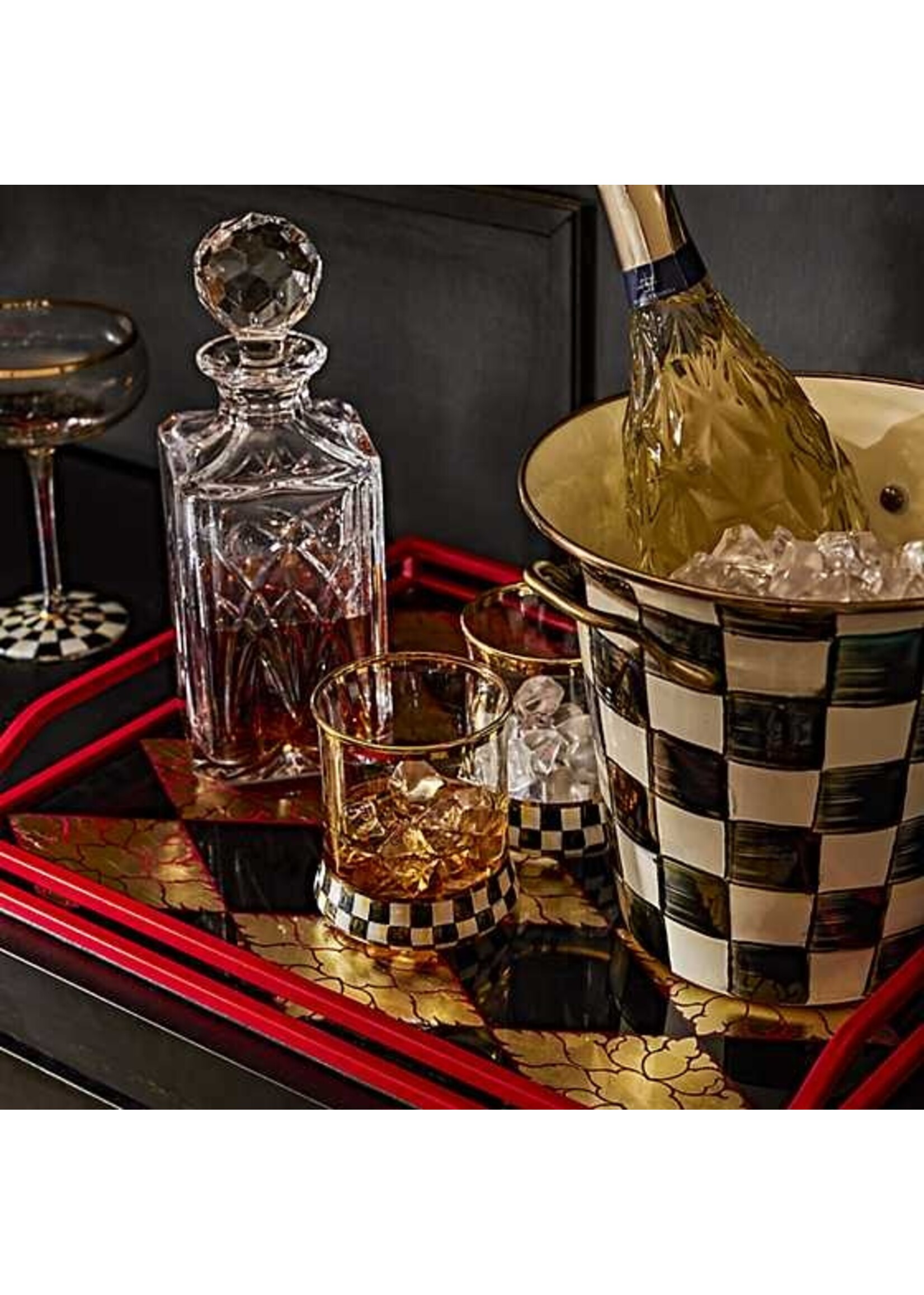 Mackenzie-Childs Courtly Check Wine Cooler