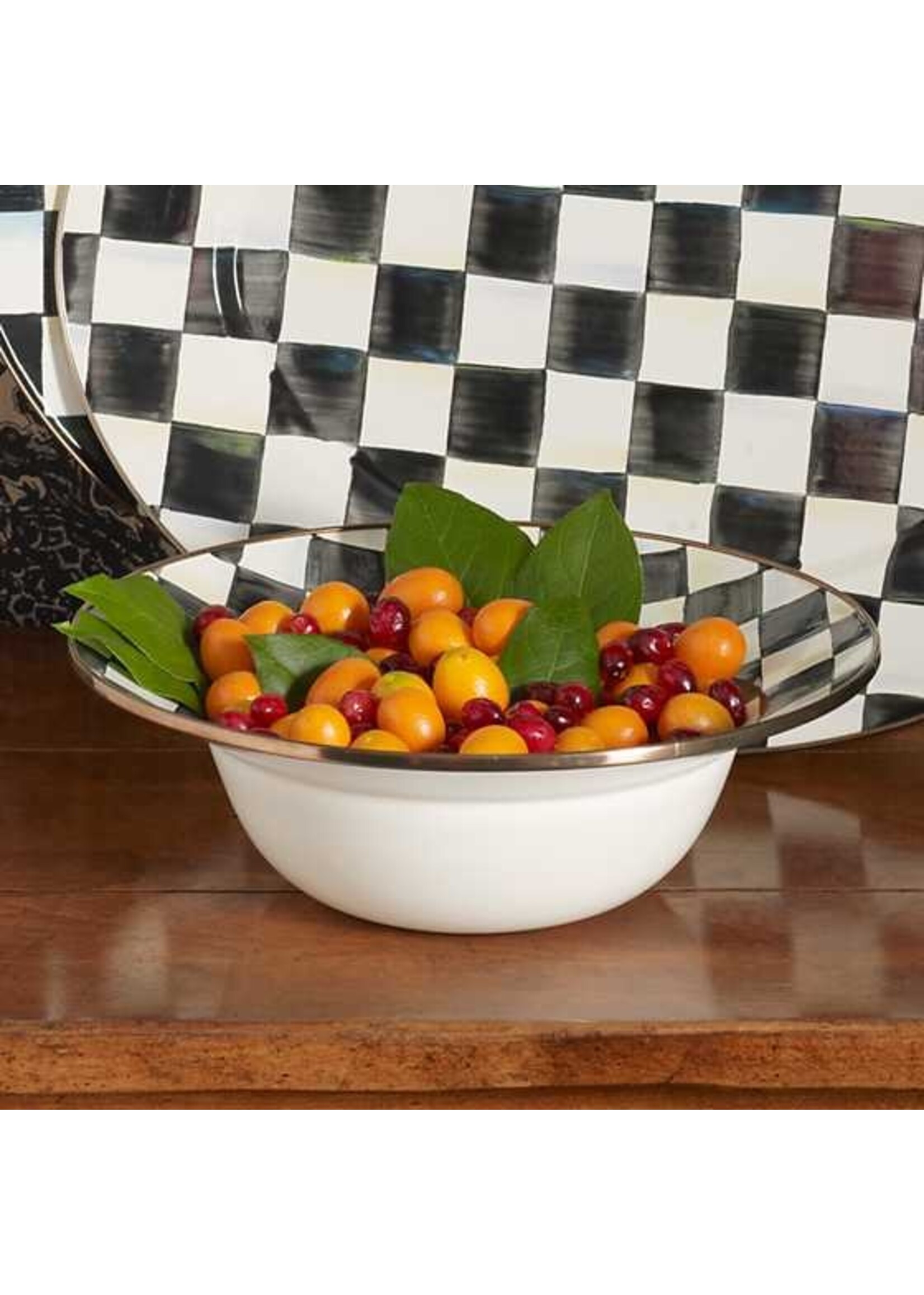 Mackenzie-Childs Courtly Check Serving Bowl