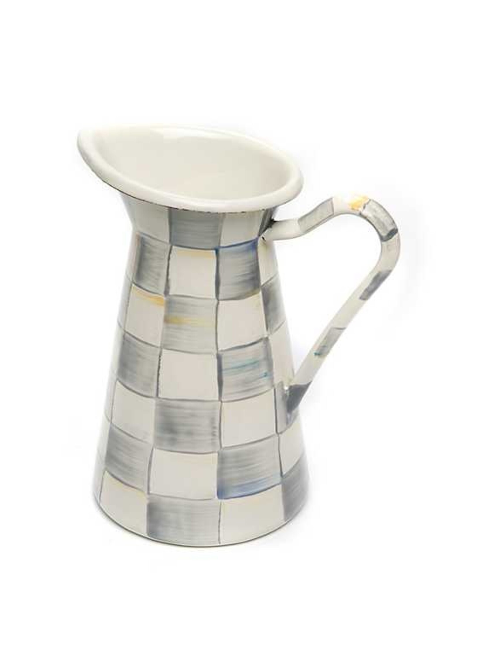 Mackenzie-Childs Sterling Check Medium Practical Pitcher