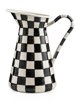 Mackenzie-Childs Courtly Check Large Practical Pitcher