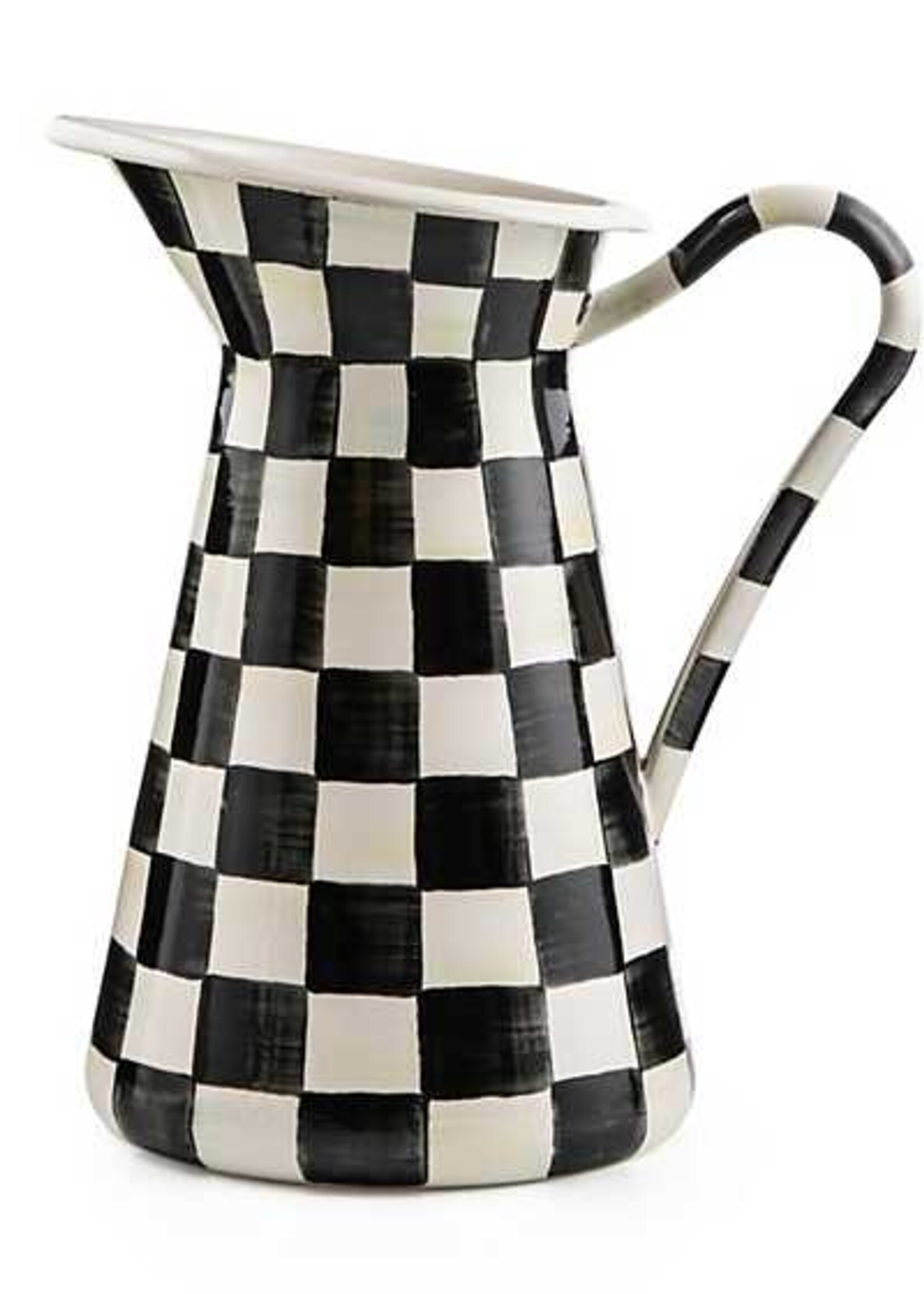 Mackenzie-Childs Courtly Check Large Practical Pitcher