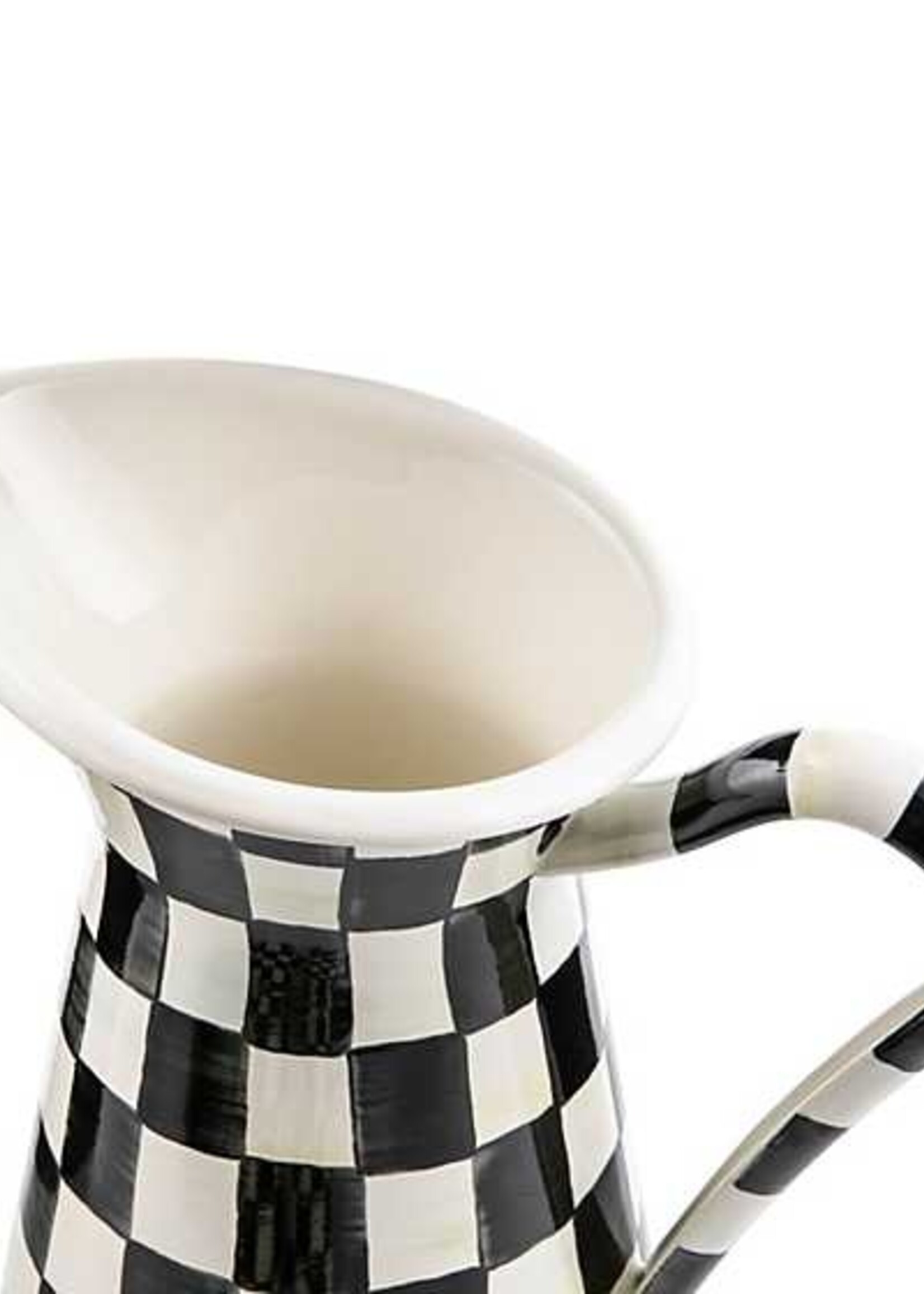 Mackenzie-Childs Courtly Check Large Practical Pitcher