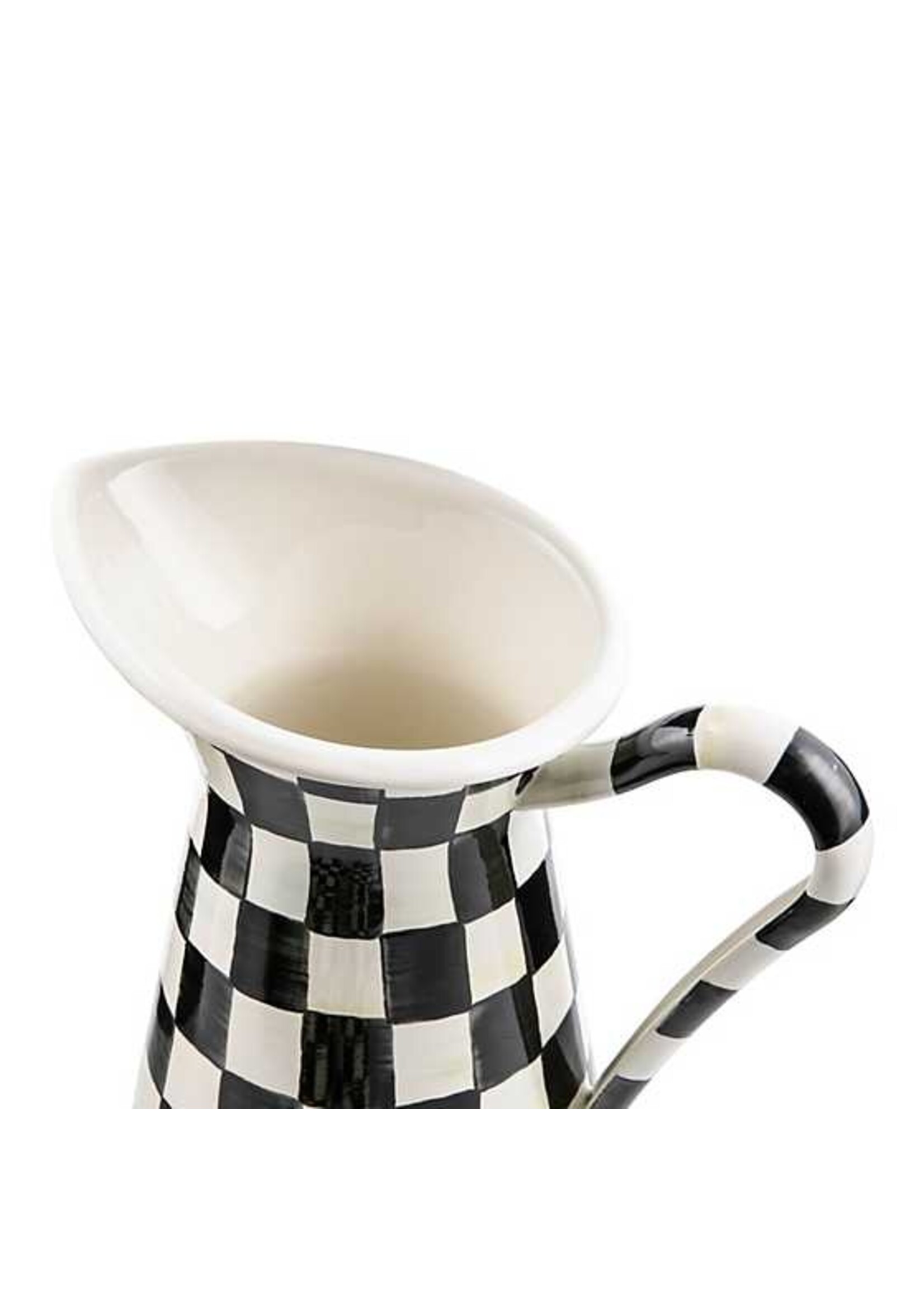 Mackenzie-Childs Courtly Check Large Practical Pitcher