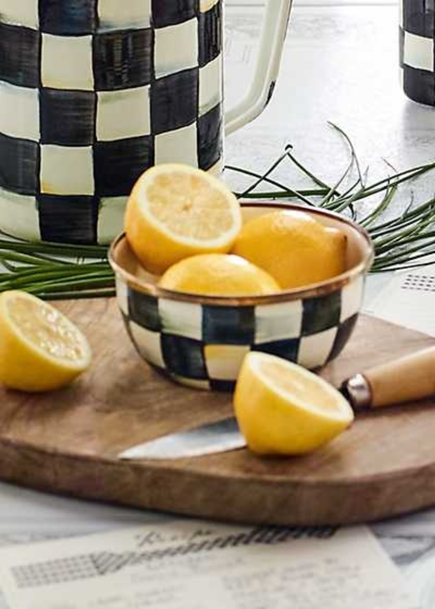Mackenzie-Childs Courtly Check Pinch Bowl