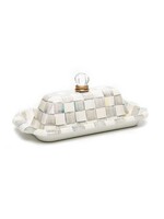 Mackenzie-Childs Sterling Check Butter Box
