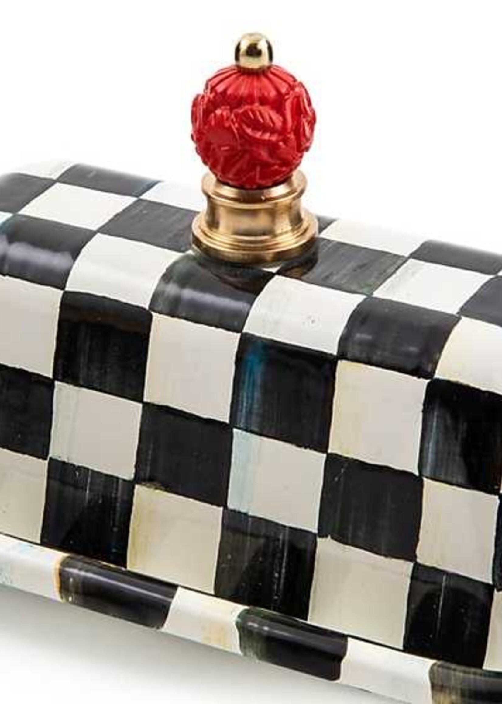Mackenzie-Childs Courtly Check Butter Box