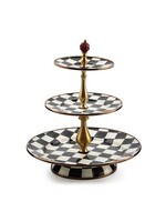 Mackenzie-Childs Courtly Check Three Tier Sweet Stand
