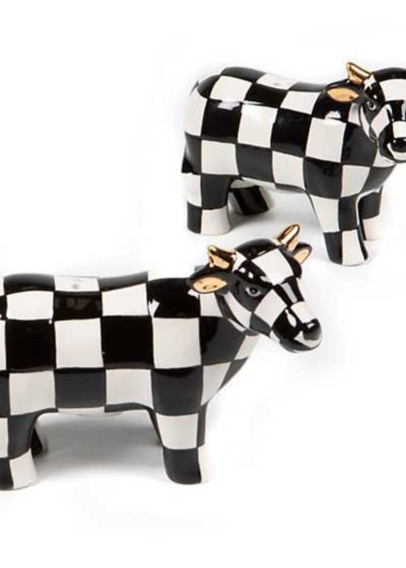 Mackenzie-Childs Cow Salt & Pepper Set
