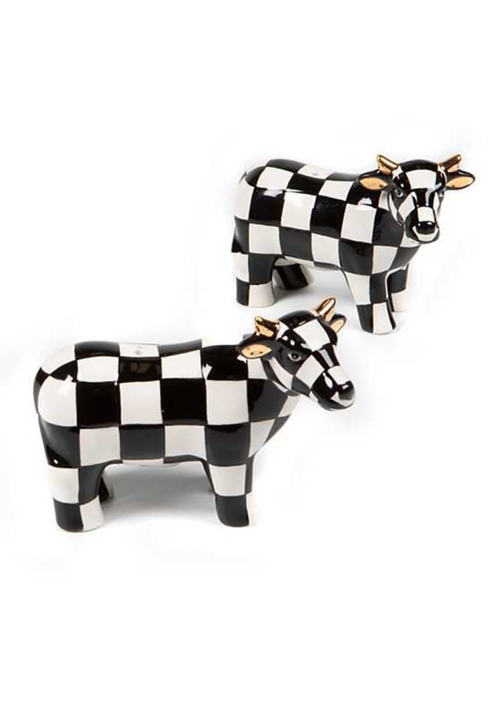 Mackenzie-Childs Cow Salt & Pepper Set