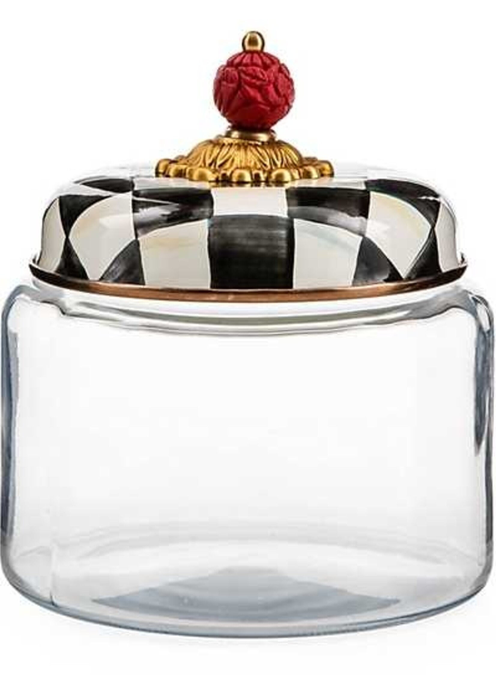 Mackenzie-Childs Courtly Check Small Kitchen Canister