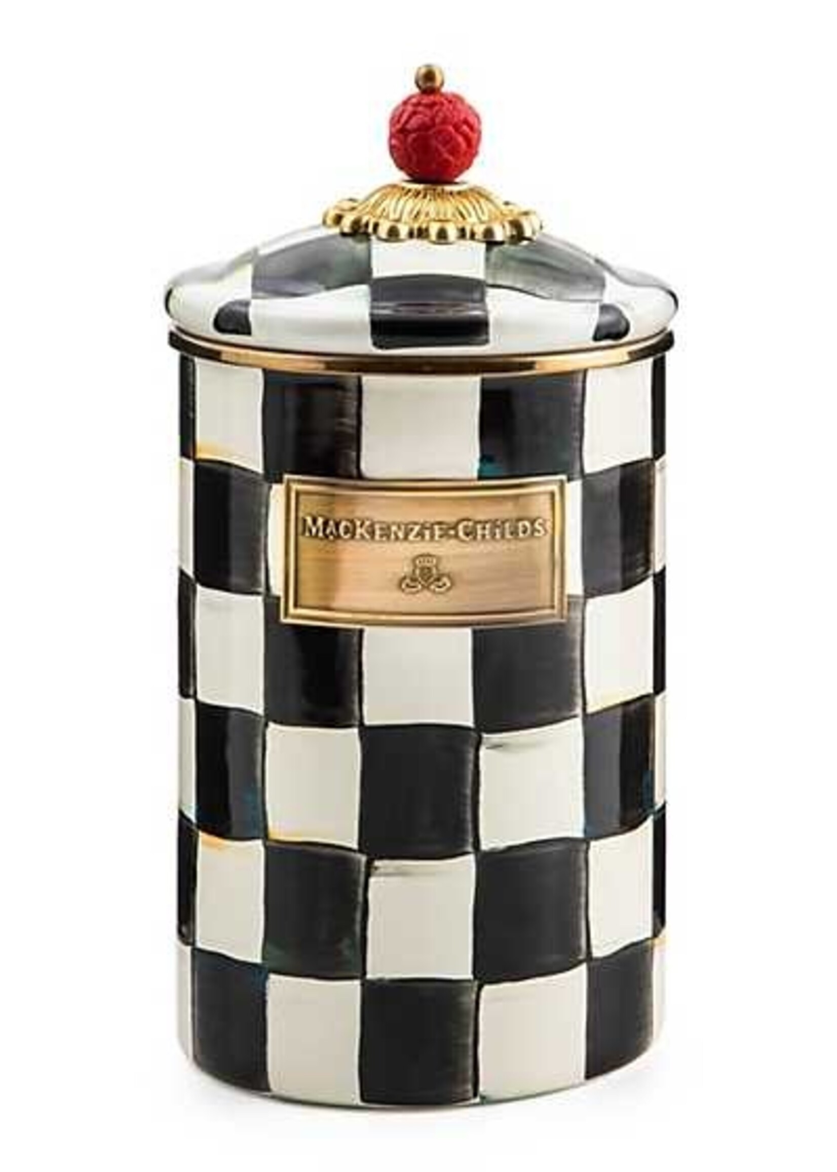 Mackenzie-Childs Courtly Check Large Canister